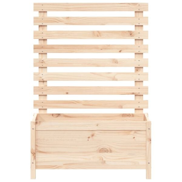 vidaXL Ζαρντινιέρα με Ράφι 79 x 39,5 x 114 εκ. από Μασίφ Ξύλο Πεύκου