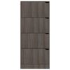 vidaXL Παπουτσοθήκη 4 Πόρτες Γκρι Sonoma Δρυς 59x24x136 εκ Επεξ. Ξύλο