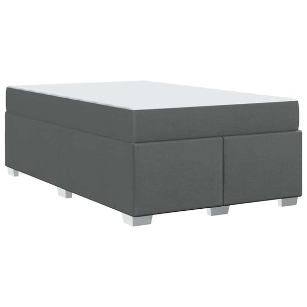 vidaXL Σκελετός Κρεβατιού Σκούρο γκρι 120 x 190 cm ύφασμα