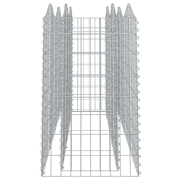 vidaXL Συρματοκιβώτιο Τοξωτό 200x50x100 εκ. από Γαλβανισμένο Σίδερο