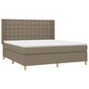 vidaXL &Kappa;&rho;&epsilon;&beta;ά&tau;&iota; Boxspring &mu;&epsilon; &Sigma;&tau;&rho;ώ&mu;&alpha; Taupe 160x200 &epsilon;&kappa;. &Upsilon;&phi;&alpha;&sigma;&mu;ά&tau;&iota;&nu;&omicron;