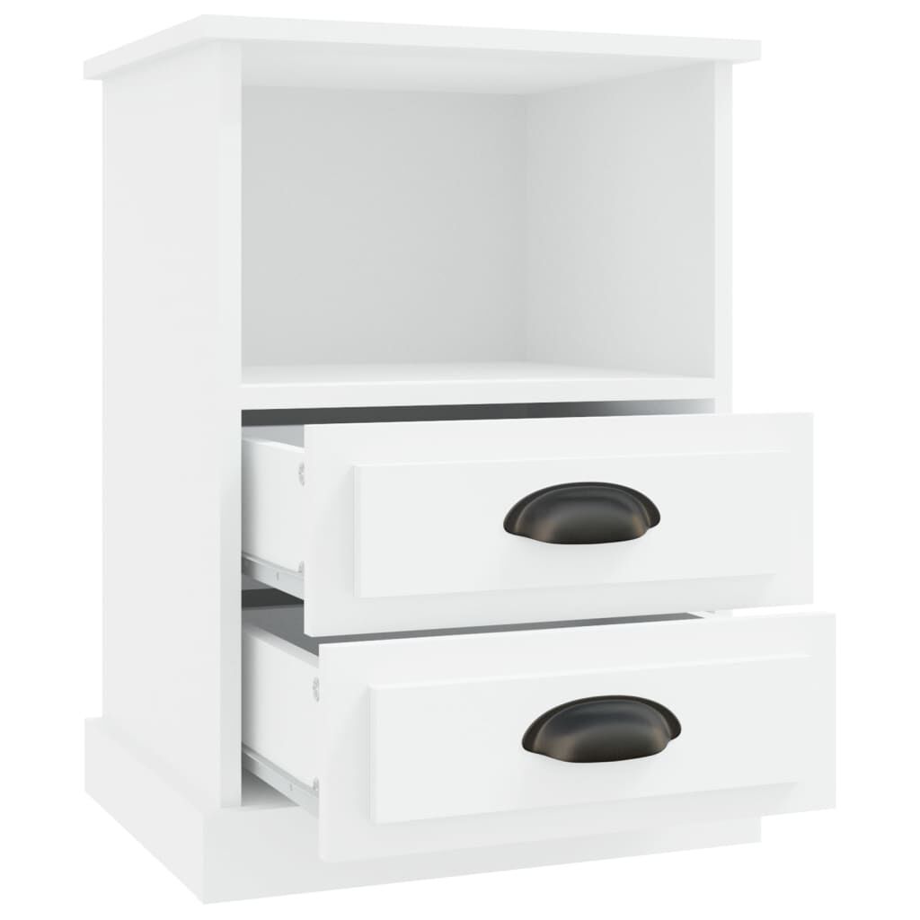 vidaXL Κομοδίνο Λευκό 43 x 36 x 60 εκ.