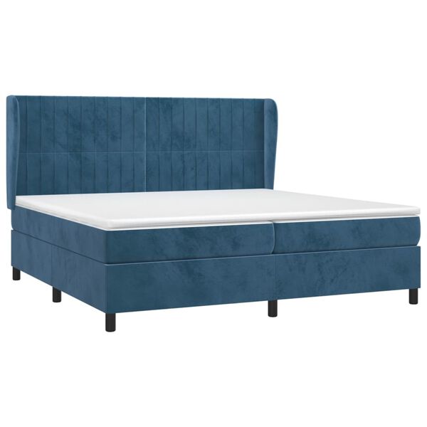 vidaXL &Kappa;&rho;&epsilon;&beta;ά&tau;&iota; Boxspring &mu;&epsilon; &Sigma;&tau;&rho;ώ&mu;&alpha; &Sigma;&kappa;&omicron;ύ&rho;&omicron; &Mu;&pi;&lambda;&epsilon; 200x200 &epsilon;&kappa;. &Beta;&epsilon;&lambda;&omicron;ύ&delta;&iota;&nu;&omicron;