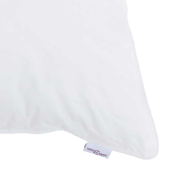 vidaXL Σετ Κουβέρτας με μαξιλάρι 3 pcs Λευκό 200 x 220 cm Μικροΐνες