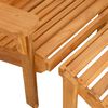 vidaXL Καρέκλα Κήπου Adirondack με Υποπόδιο Μασίφ Ξύλο Teak