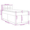 vidaXL Κρεβάτι Boxspring με Στρώμα Σκούρο Πράσινο 100x200εκ. Βελούδινο