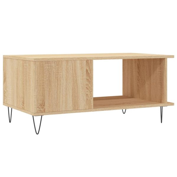 vidaXL Τραπεζάκι Σαλονιού Sonoma Δρυς 90x50x40 εκ. Επεξεργασμένο Ξύλο