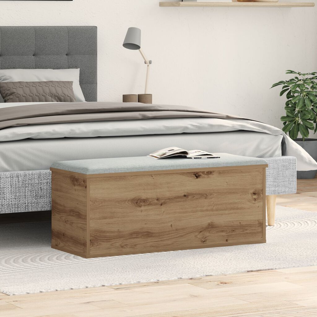 κουτί αποθήκευσης vidaXL Artisan Oak 90x35x35 εκ, φτιαγμένο από ξύλο