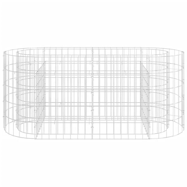 vidaXL Συρματοκιβώτιο-Γλάστρα Υπερυψωμένη 120x50x50 εκ. Γαλβαν. Ατσάλι