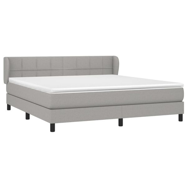 vidaXL &Kappa;&rho;&epsilon;&beta;ά&tau;&iota; Boxspring &mu;&epsilon; &Sigma;&tau;&rho;ώ&mu;&alpha; &Alpha;&nu;. &Pi;&rho;ά&sigma;&iota;&nu;&omicron; 160x200&epsilon;&kappa; &Upsilon;&phi;&alpha;&sigma;&mu;ά&tau;&iota;&nu;&omicron;