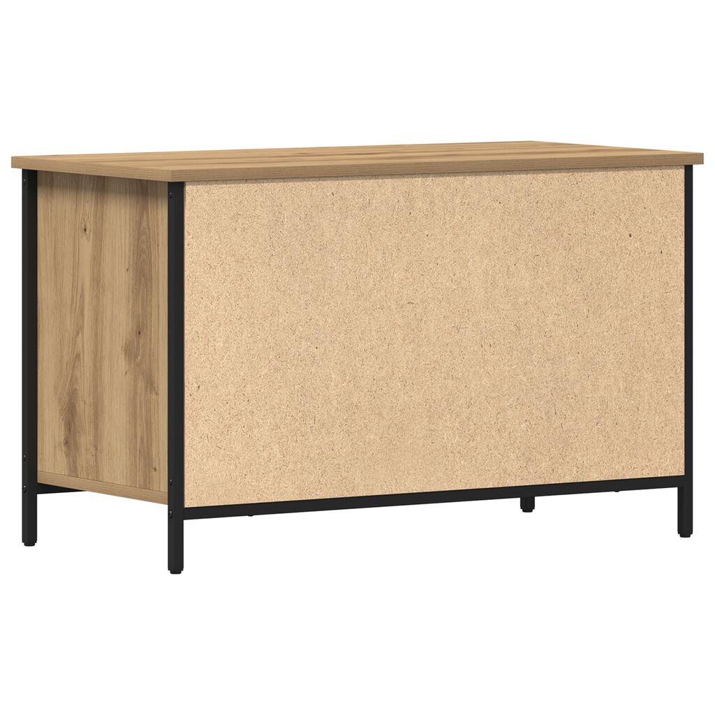 vidaXL Ντουλάπι τηλεόρασης Artisan Oak 80x40x50 εκ Επεξεργασμένο ξύλο και Ατσάλι