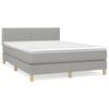 vidaXL &Kappa;&rho;&epsilon;&beta;ά&tau;&iota; Boxspring &mu;&epsilon; &Sigma;&tau;&rho;ώ&mu;&alpha; &Alpha;&nu;&omicron;&iota;&chi;&tau;ό &Gamma;&kappa;&rho;&iota; 140x190 &epsilon;&kappa;. &Upsilon;&phi;&alpha;&sigma;&mu;ά&tau;&iota;&nu;&omicron;
