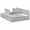 vidaXL Σκελετός Κρεβατιού Γκρι sonoma 135 x 190 cm Επεξεργασμένο ξύλο