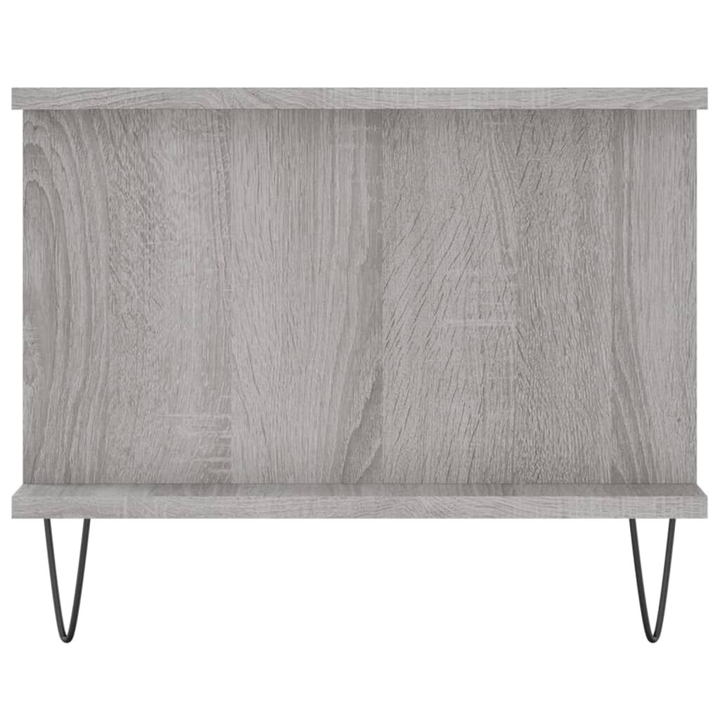 vidaXL Τραπεζάκι Σαλονιού Γκρι Sonoma 90x50x40 εκ. Επεξεργασμένο Ξύλο