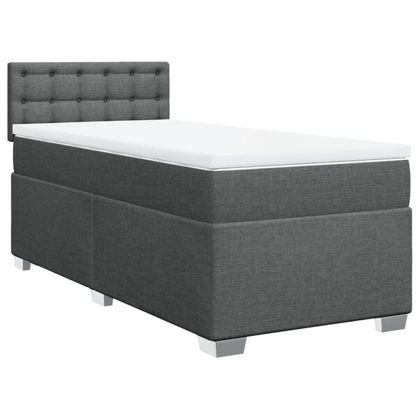 vidaXL &Kappa;&rho;&epsilon;&beta;ά&tau;&iota; Boxspring &mu;&epsilon; &Sigma;&tau;&rho;ώ&mu;&alpha; &Sigma;&kappa;&omicron;ύ&rho;&omicron; &Gamma;&kappa;&rho;&iota; 90x200 &epsilon;&kappa;. &Upsilon;&phi;&alpha;&sigma;&mu;ά&tau;&iota;&nu;&omicron;