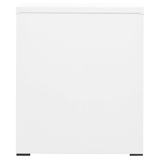 vidaXL Αρχειοθήκη Λευκή 46 x 62 x 72,5 εκ. από Ατσάλι