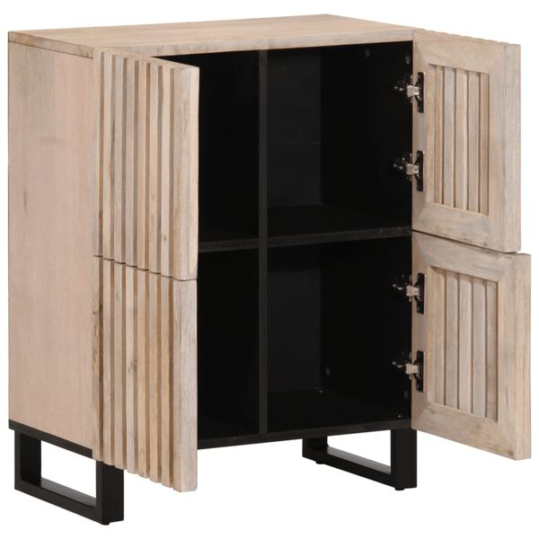 vidaXL Ντουλάπι 60 x 34 x 75 εκ. από Μασίφ Ξύλο Μάνγκο