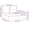 vidaXL Κρεβάτι Boxspring με Στρώμα Μαύρο 160x200 εκ. Βελούδινο