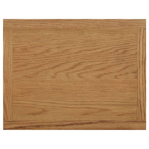 vidaXL Τραπεζάκι με Θήκη Περιοδικών 45 x 35 x 55 εκ. Μασίφ Ξύλο Δρυός