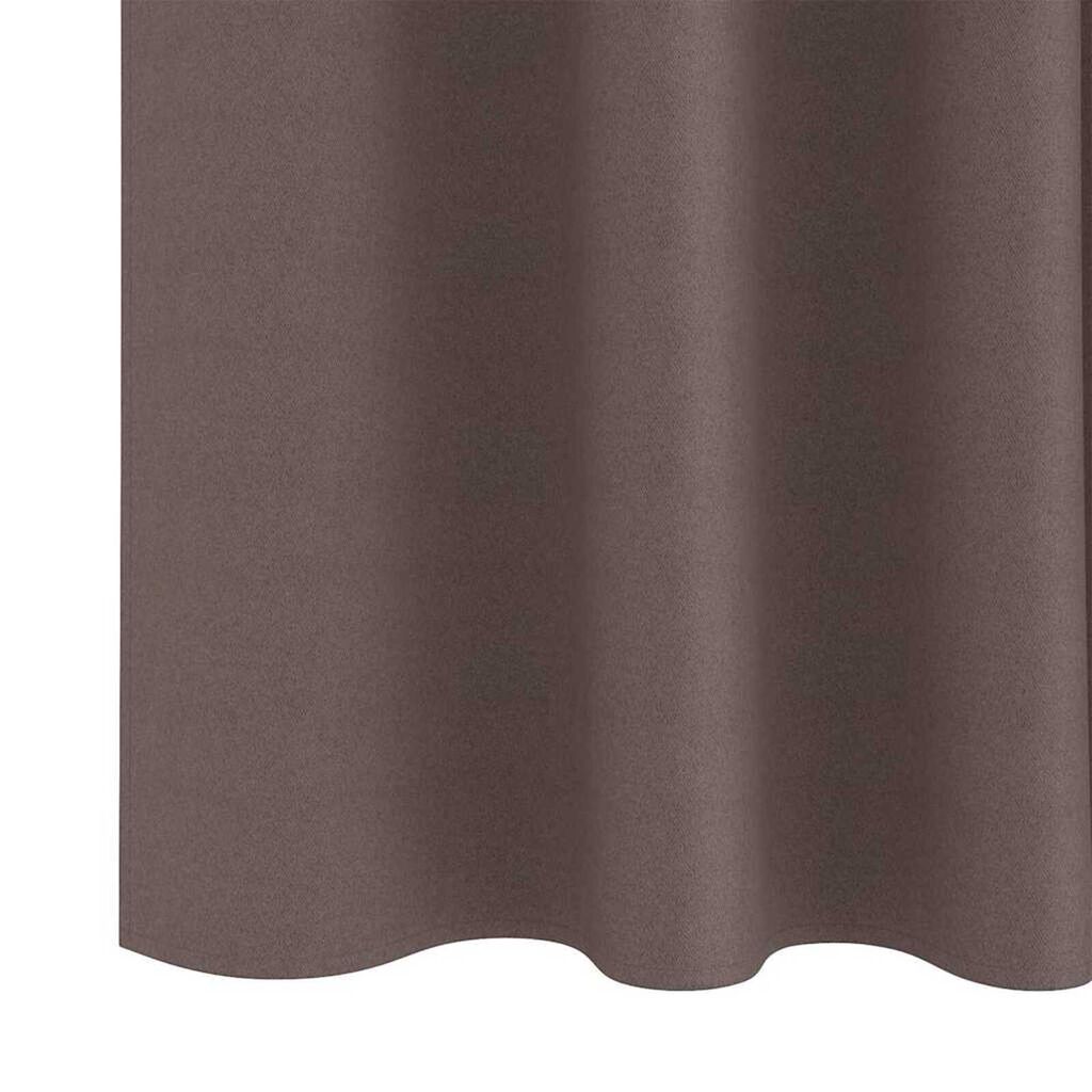 vidaXL Κουρτίνες 2 pcs Σκούρο καφέ Σκούρο καφέ Πολυεστέρας