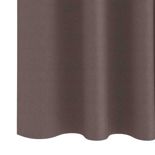 vidaXL Κουρτίνες 2 pcs Σκούρο καφέ Σκούρο καφέ Πολυεστέρας