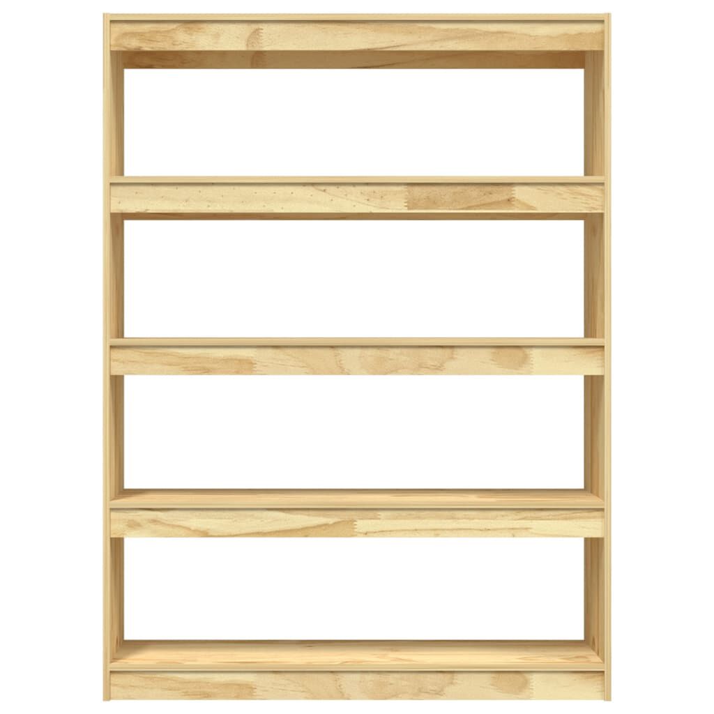 vidaXL Βιβλιοθήκη/Διαχωριστικό Χώρου 100x30x135,5εκ. Μασίφ Ξύλο Πεύκου