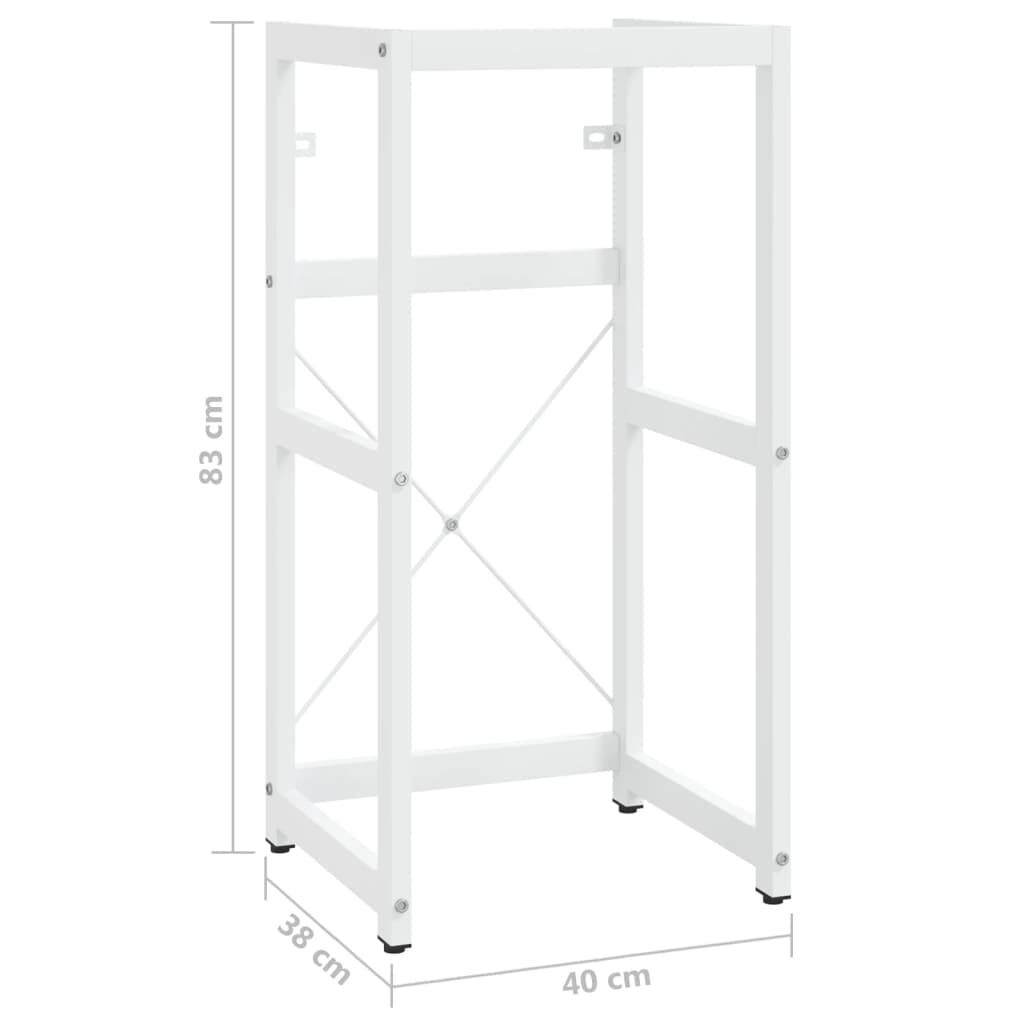 vidaXL Έπιπλο Μπάνιου Λευκό 40 x 38 x 83 εκ. Σιδερένιο