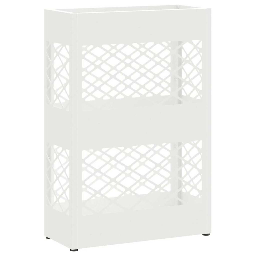 vidaXL Σχέδιο & βάση αποθήκευσης Λευκό 28 x 12 x 41 εκ Ατσάλι