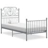 vidaXL &Pi;&lambda;&alpha;ί&sigma;&iota;&omicron; &Kappa;&rho;&epsilon;&beta;&alpha;&tau;&iota;&omicron;ύ &Gamma;&kappa;&rho;&iota; 90 x 200 &epsilon;&kappa;. &Mu;έ&tau;&alpha;&lambda;&lambda;&omicron;