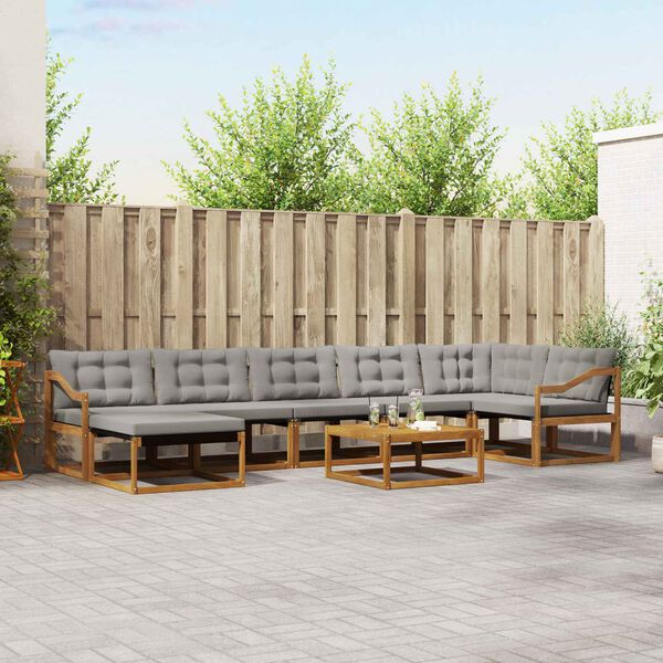 vidaXL &Sigma;&epsilon;&iota;&rho;ά &Kappa;&alpha;&nu;&alpha;&pi;έ &Epsilon;&xi;&omega;&tau;&epsilon;&rho;&iota;&kappa;&omicron;ύ 8 pcs &Phi;&upsilon;&sigma;&iota;&kappa;ό &kappa;&alpha;&iota; &Alpha;&nu;&omicron;&iota;&chi;&tau;ό &Gamma;&kappa;&rho;&iota;