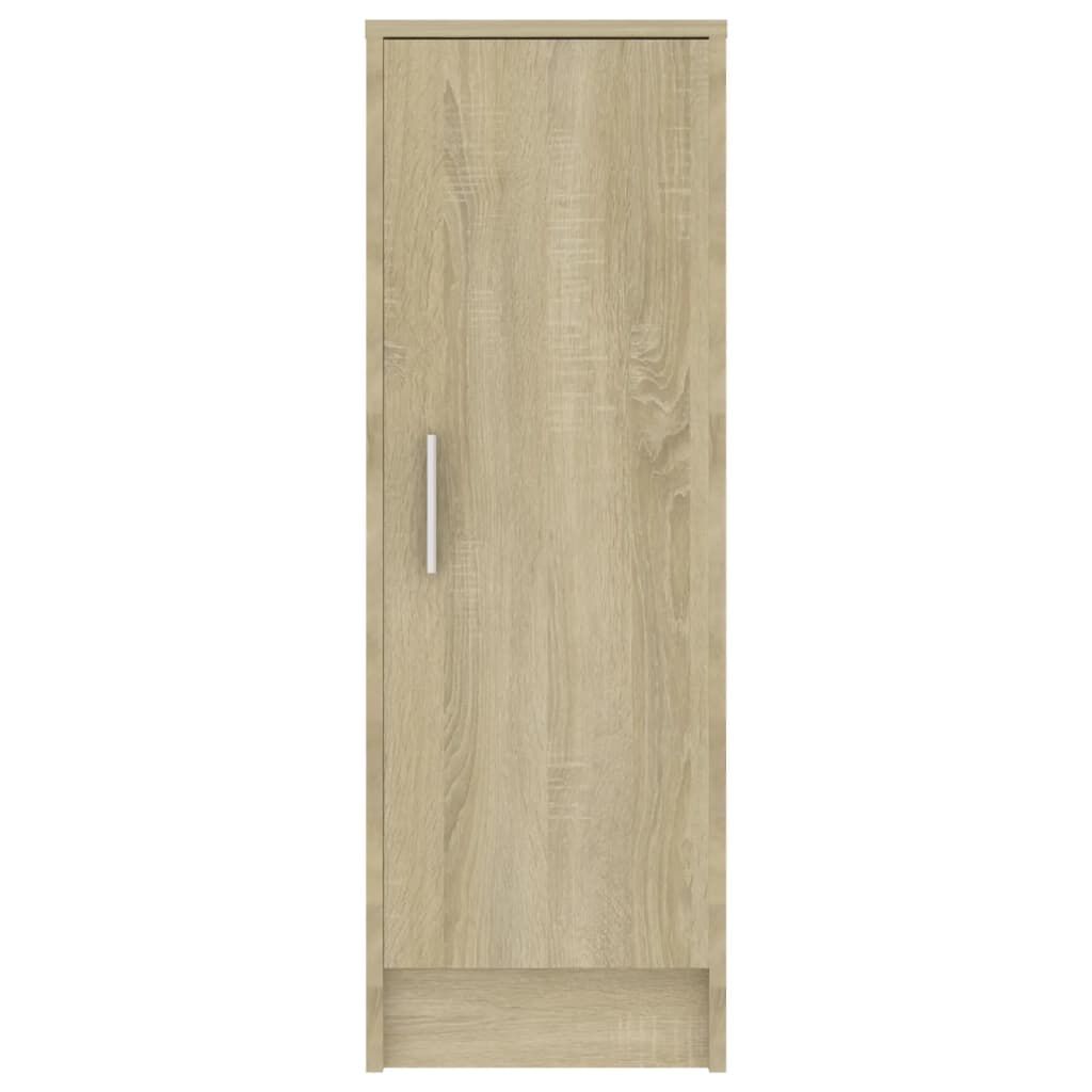 vidaXL Παπουτσοθήκη Sonoma Δρυς 32 x 35 x 92 εκ. από Επεξ. Ξύλο
