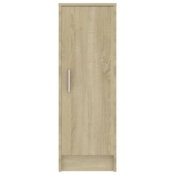 vidaXL Παπουτσοθήκη Sonoma Δρυς 32 x 35 x 92 εκ. από Επεξ. Ξύλο