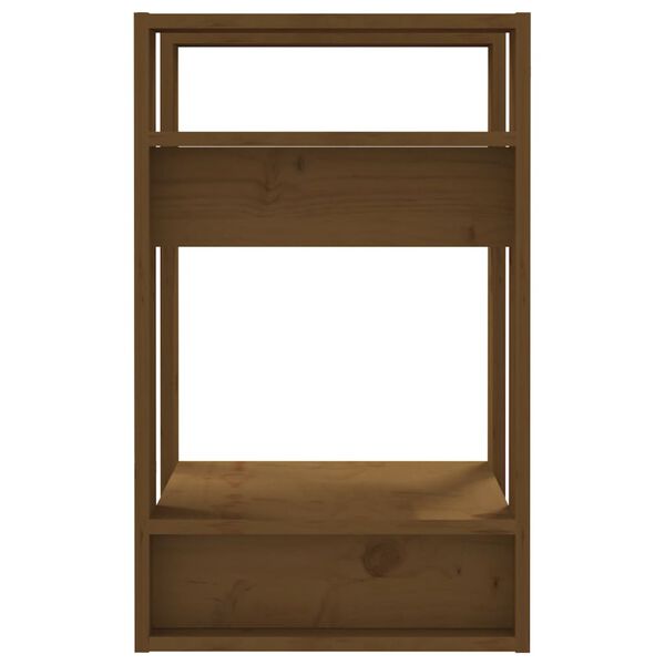 vidaXL Βιβλιοθήκη/Διαχωριστικό Χώρου Μελί 41x35x57 εκ. Μασίφ Πεύκο