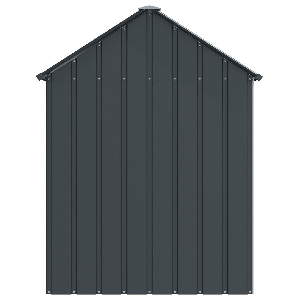 vidaXL Κλουβί Πουλιών με Προέκταση Ανθρακί 112x442x141 εκ Ατσάλι