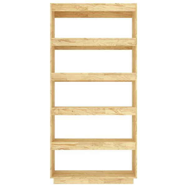 vidaXL Βιβλιοθήκη/Διαχωριστικό Χώρου 80x35x167 εκ. Μασίφ Ξύλο Πεύκου