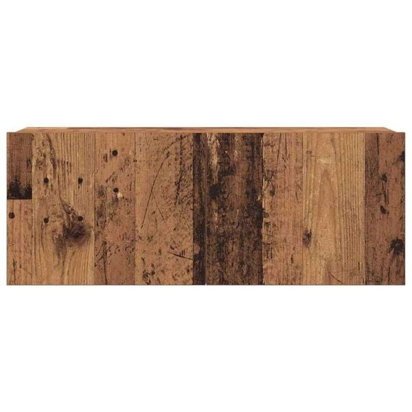 vidaXL Σετ επίπλου τηλεόρασης 4 pcs Παλαιό ξύλο 160 x 30 x 30 εκ.