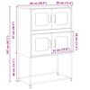 vidaXL Highboard Ανθρακί 68x39x107 cm Χάλυβας