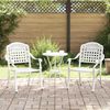 vidaXL Καρέκλα Κήπου 2 pcs Λευκό 55 x 56.5 x 91εκ Αλουμίνιο