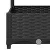 vidaXL Γλάστρα Κήπου με Πλέγμα Μαύρη 120x40x121,5 εκ. από Πολυπροπυλένιο