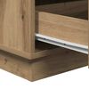 vidaXL Κομοδίνο με artisan δρυς 39 x 34.5 x 65 εκ. Επεξεργασμένο ξύλο