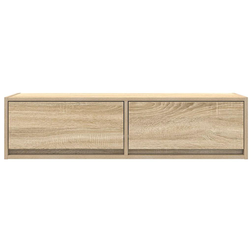 vidaXL Κομοδίνο ΤV Σομιέ Καρυδιά 100x31x25,5 εκ. Επεξεργασμένου Ξύλου