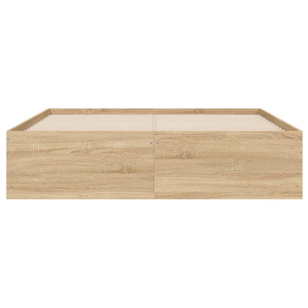 vidaXL Πλαίσιο Κρεβατιού με συρτάρια Sonoma Δρυς 120x190εκ. Επεξ. Ξύλο