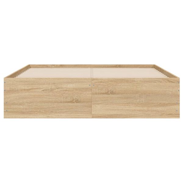 vidaXL Πλαίσιο Κρεβατιού με συρτάρια Sonoma Δρυς 120x190εκ. Επεξ. Ξύλο
