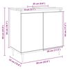 vidaXL Ντουλάπι Μπάνιου Sonoma Δρυς 58 x 33 x 60 εκ. από Επεξεργ. Ξύλο