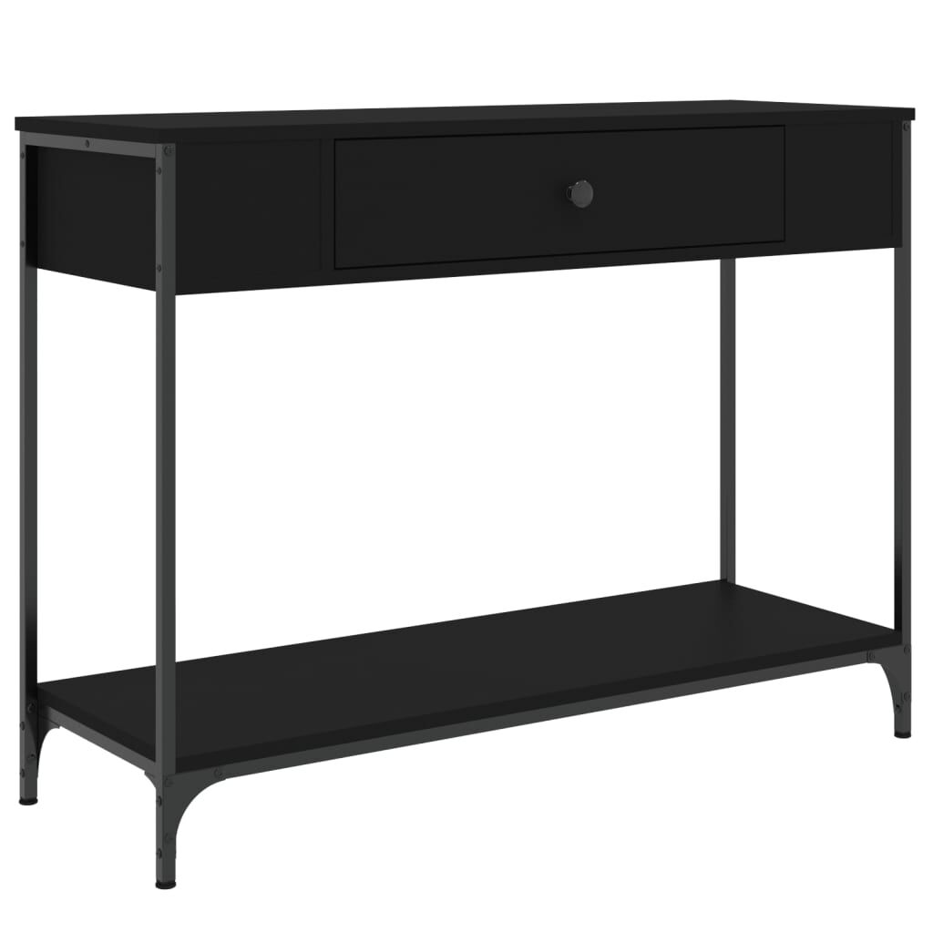vidaXL Τραπέζι Κονσόλα Μαύρο 100 x 34 x 75 εκ. από Επεξεργ. Ξύλο