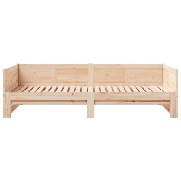 vidaXL Pull-out Κρεβάτι Ημέρας 90x200 εκ Μασίφ Ξύλο Πεύκο