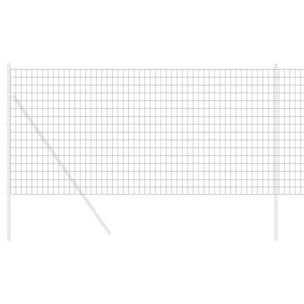 vidaXL Φράχτης Εuro Γκρι 1 x 25 m Σίδηρος με επικάλυψη PVC