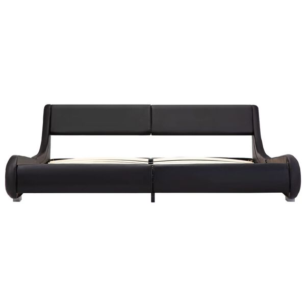 vidaXL Πλαίσιο Κρεβατιού Μαύρο 180 x 200 εκ. από Συνθετικό Δέρμα