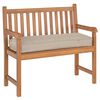 vidaXL Μαξιλάρι παλέτας για πάγκο Taupe 110 x 40 x 8 εκ Ύφασμα Oxford