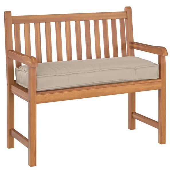 vidaXL Μαξιλάρι παλέτας για πάγκο Taupe 110 x 40 x 8 εκ Ύφασμα Oxford